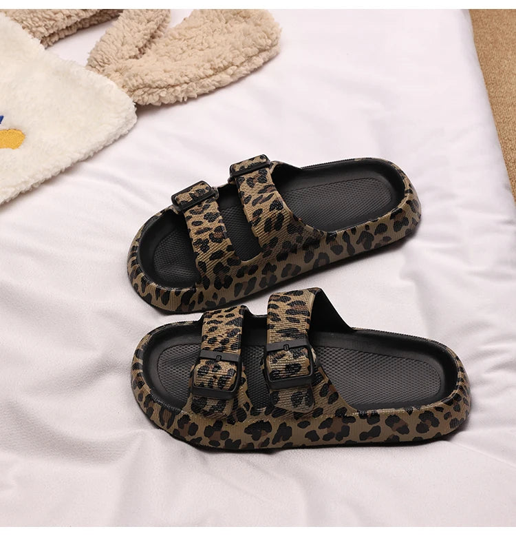 Leopard Cloud Slides | כפכפי נוחות