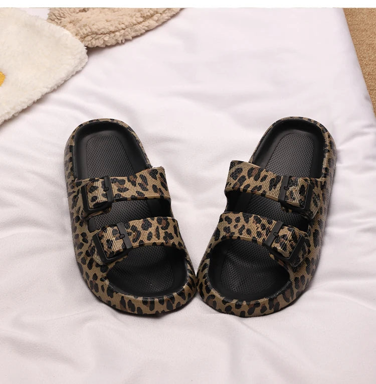 Leopard Cloud Slides | כפכפי נוחות