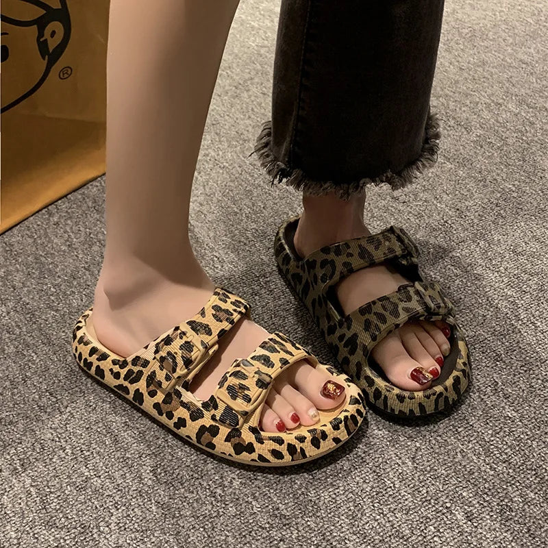 Leopard Cloud Slides | כפכפי נוחות
