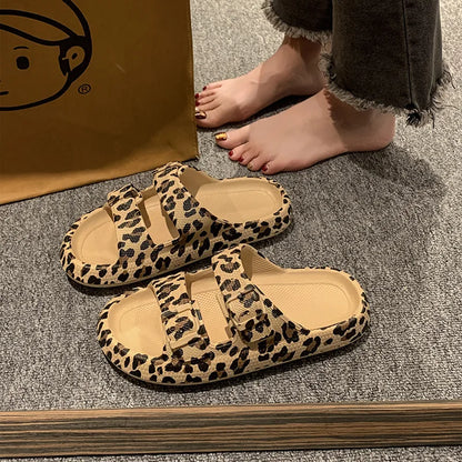 Leopard Cloud Slides | כפכפי נוחות